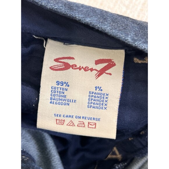 Seven 7 Limited Edition Women's Bling Pockets Air Force Jeans Size 16 Denim *D - Picture 4 of 8